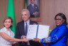  signature de l’Accord de Prêt de Soutien Budgétaire (PSB) entre le Gouvernement gabonais et la République française.; Credit: 