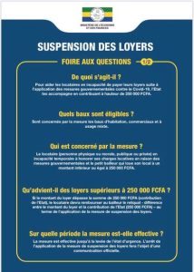 Mesures sur la suspension des loyers